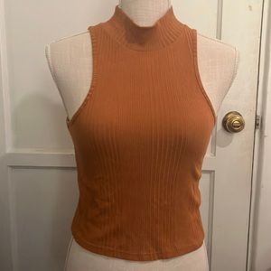 Top Shop Autumn 🍂 Gold Short Tank Top (can show belly) Size 6